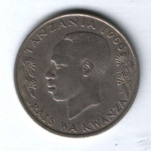 1 шиллинг 1966 г. Танзания
