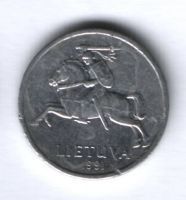 1 цент 1991 г. Литва