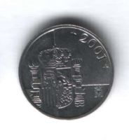 1 песета 2001 г. Испания