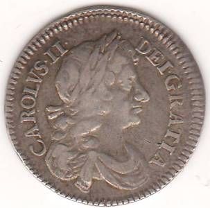 4 пенса 1676 г. Англия
