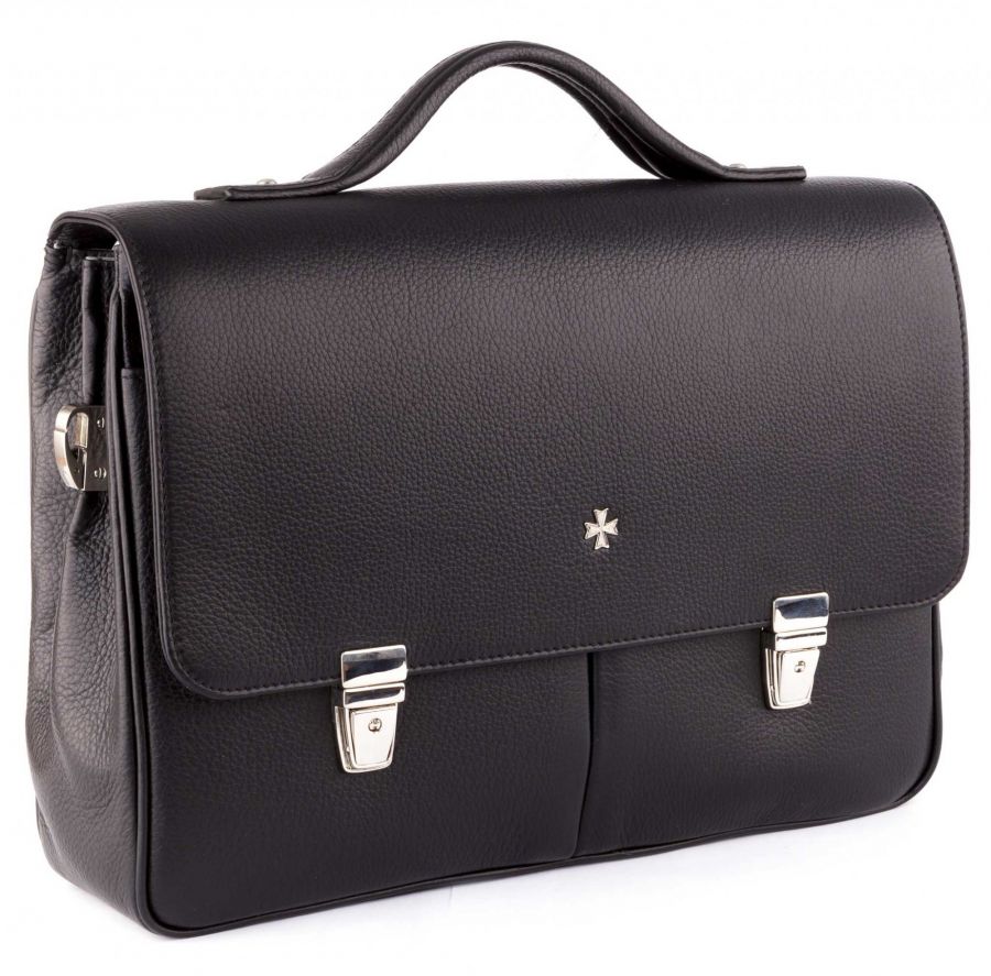 Портфель мужской кожаный Narvin 9738 N.Polo/Black