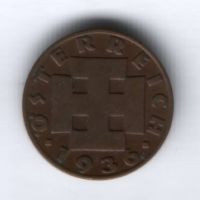 2 гроша 1936 г. Австрия