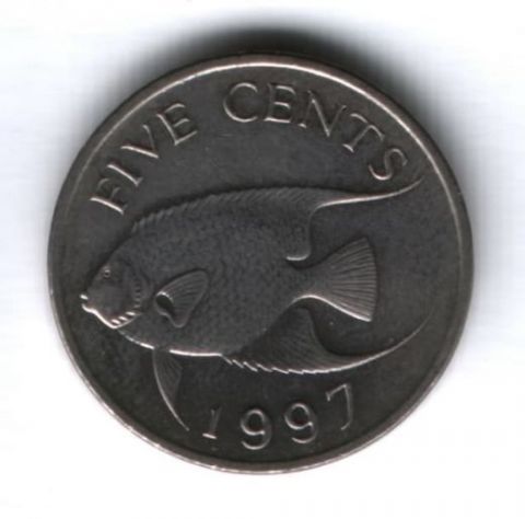 5 центов 1997 г. Бермудские острова