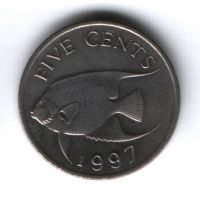 5 центов 1997 г. Бермудские острова