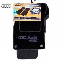 Коврики Audi A4 (B6) от 2000 - 2004 в салон ворсовые Duomat (Польша) - 4 шт. Черные