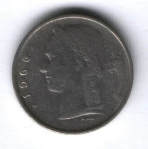 1 франк 1966 г. Бельгия