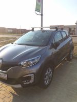 Багажник на крышу Renault Kaptur, Атлант, крыловидные аэродуги, опора Е