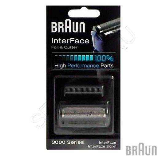 Сетка и режущий блок для бритвы Braun (Браун) 3000 InterFace (628). Артикул 81416456 (81416556)