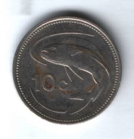 10 центов 1991 г. Мальта