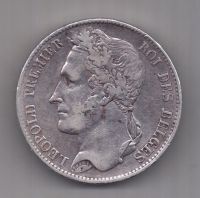 5 франков 1849 г. Бельгия