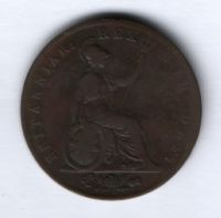 1/2 пенни 1826 г. Великобритания