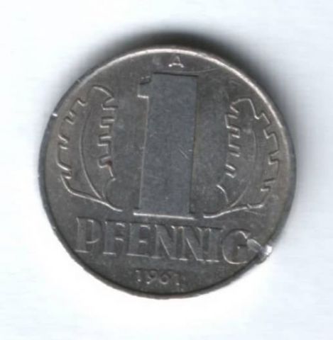 1 пфенниг 1961 г. ГДР