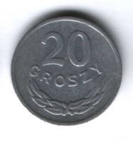 20 грошей 1975 г. Польша