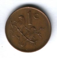 1 цент 1987 г. ЮАР