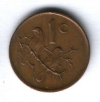 1 цент 1987 г. ЮАР