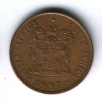 1 цент 1987 г. ЮАР