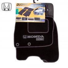 Коврики Honda Civic VIII от 2006 - 2011 Хэтчбек в салон ворсовые Duomat (Польша) - 4 шт. Черный