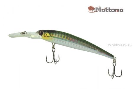 Воблер Mottomo Deep Hooker 90F 8,5g Green Silver