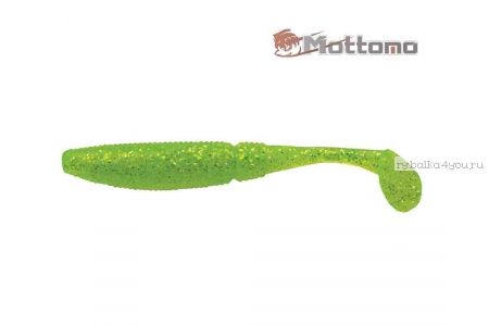 Виброхвост  Mottomo Typhoon 7,5см Chartreuse Glitter 8шт.