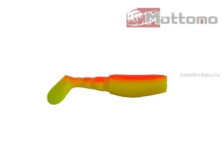 Виброхвост  Mottomo X-JIG 7см Chartreuse Firebrick 6шт.