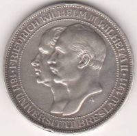 3 марки 1911 г. Пруссия Университет Бреслау