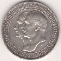 3 марки 1911 г. Пруссия Университет Бреслау