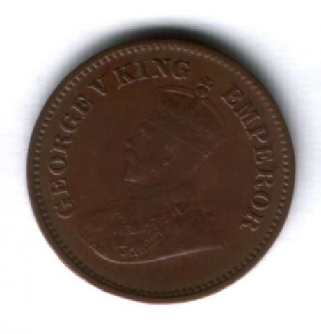1/2 пайса 1936 г. Индия