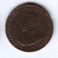 1 цент 1934 г. Гонконг