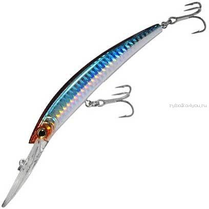 Воблер Yo-Zuri Crystal  Minnow  Deep Diver Артикул: R1134 цвет: HSM/ 90 мм /9,5 гр / Заглубление (м) : 3 - 4,5