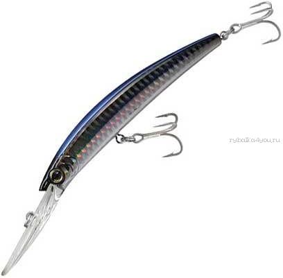 Воблер Yo-Zuri Crystal  Minnow  Deep Diver Артикул: R1136 цвет: HGHB/ 130 мм /24 гр / Заглубление (м) : 4,5 - 6,7