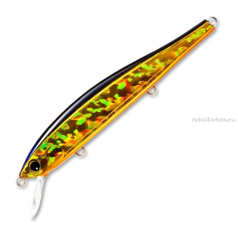 Воблер Yo-Zuri Hardcore  Minnow Flat Артикул: F1088 цвет: HGSN/ 110 мм /15,5 гр / Заглубление (м) : 0,7 - 1,5