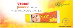 Крем с куркумой и сандаловым маслом "Викко"(Vicco Turmerik skin cream), 15 гр