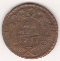 Деньга 1731 г.