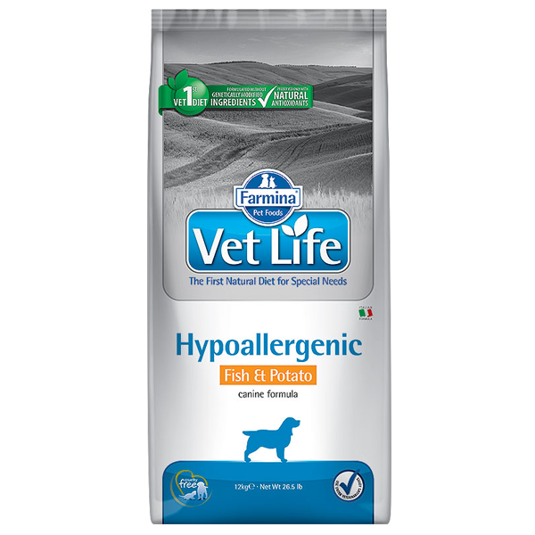 Сухой корм для собак Farmina Vet Life Hypoallergenic Fish при аллергии с рыбой 2 кг