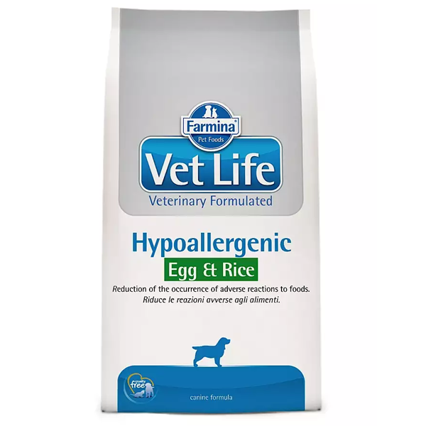 Сухой корм для собак Farmina Vet Life Hypoallergenic Egg при аллергии с яйцом 2 кг