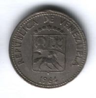5 сентимо 1964 г. Венесуэла
