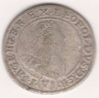 6 грошей 1668 г. Венгрия
