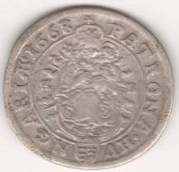 6 грошей 1668 г. Венгрия
