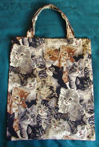 Сумка гобеленовая женская "Кошки"