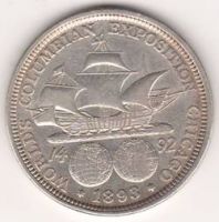 1/2 доллара 1893 г. США Колумб