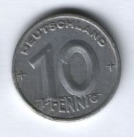 10 пфеннигов 1949 г. ГДР, Германия