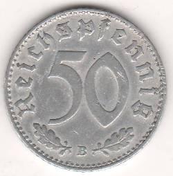 50 пфеннигов 1943 г. Германия