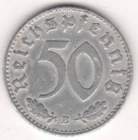 50 пфеннигов 1943 г. Германия