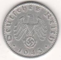 50 пфеннигов 1943 г. Германия