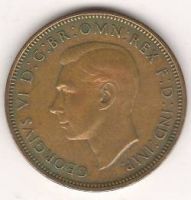 1/2 пенни 1942 г. Англия