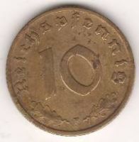 10 пфеннигов 1938 г. Германия