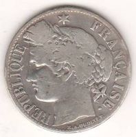 1 франк 1871 г. Франция