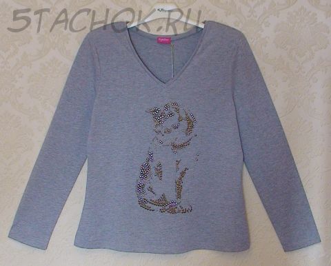 Кофточка с рукавом "Кошечка" размер L (50-52)