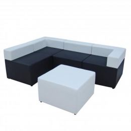 Угловой диван с пуфом "Цицерон" (ш2100*г1400*в655мм)