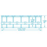 Каркасный бассейн Bestway 56438/56100 (457х122) с картриджным фильтром